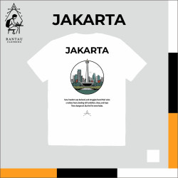 Kaos Rantau White - Jakarta Version