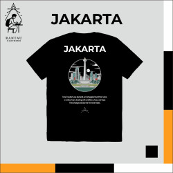 Kaos Rantau Black - Jakarta Version
