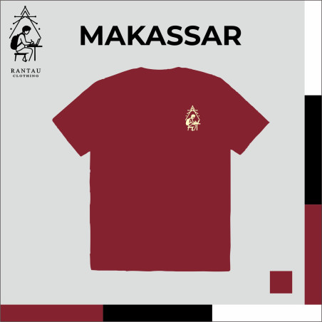 Kaos Rantau Maroon - Makassar Version